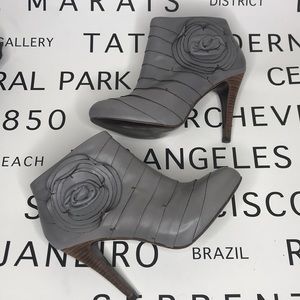 Leather BCBG Ankle Booties